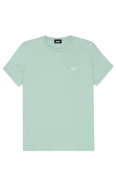Dalix Womens Bow Jersey Tee In Blue