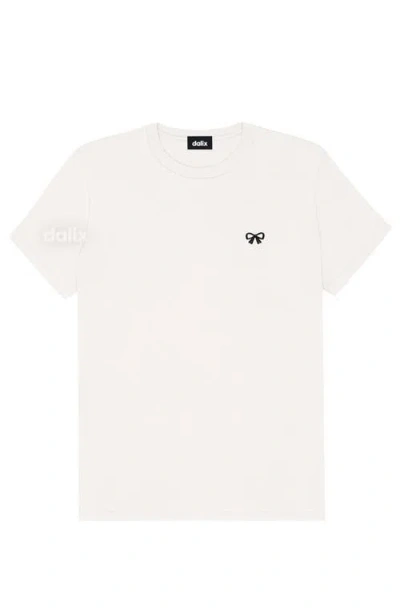 Dalix Womens Bow Jersey Tee In White