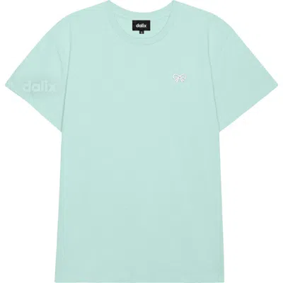 Dalix Womens Bow Lightweight Everyday Tee In Blue