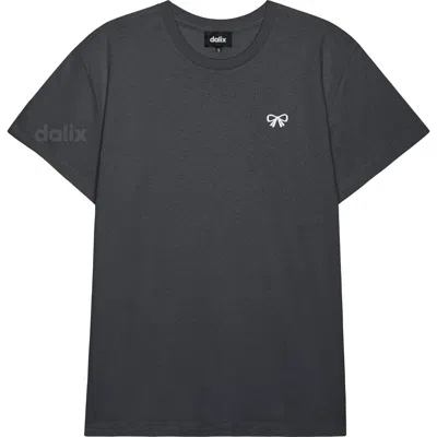 Dalix Womens Bow Lightweight Everyday Tee In Gray