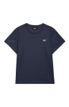 Dalix Womens Bow Lightweight High Waisted Tee In Blue