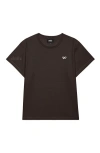 Dalix Womens Bow Lightweight High Waisted Tee In Brown