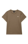 Dalix Womens Bow Lightweight High Waisted Tee In Brown