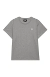 Dalix Womens Bow Lightweight High Waisted Tee In Gray
