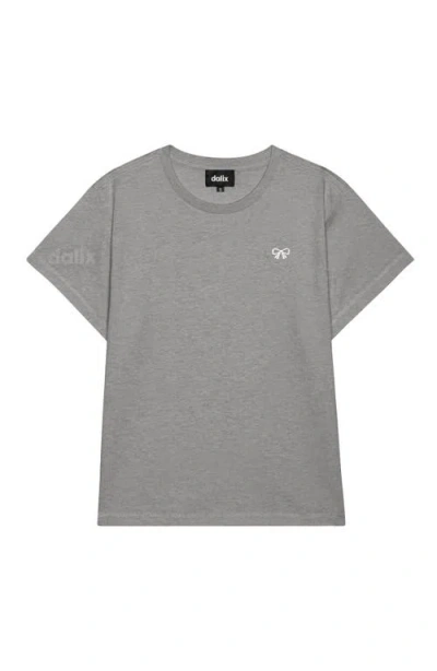 Dalix Womens Bow Lightweight High Waisted Tee In Gray