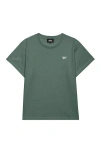 Dalix Womens Bow Lightweight High Waisted Tee In Green