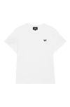 Dalix Womens Bow Lightweight High Waisted Tee In White