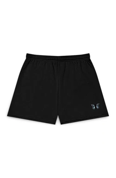 Dalix Womens Butterfly Jogger Sweatshort In Black