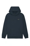 Dalix Womens Butterfly Midweight Fleece Relaxed Hooded Sweatshirt In Blue