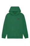 Dalix Womens Butterfly Midweight Fleece Relaxed Hooded Sweatshirt In Green