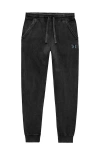 Dalix Womens Butterfly Midweight Fleece Washed Jogger Pant In Black