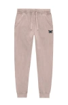 Dalix Womens Butterfly Midweight Fleece Washed Jogger Pant