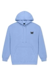Dalix Womens Butterfly Midweight Hooded Sweatshirt In Blue