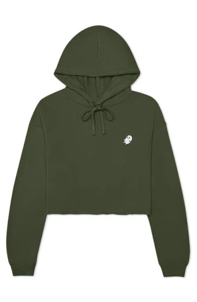Dalix Womens Ghost Cropped Hoodie