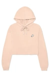 Dalix Womens Ghost Cropped Hoodie In Peach