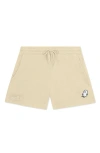 Dalix Womens Ghost Midweight Washed Fleece Shorts In Brown