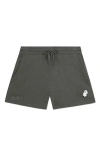 Dalix Womens Ghost Midweight Washed Fleece Shorts In Gray