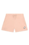 Dalix Womens Ghost Midweight Washed Fleece Shorts In Pink