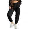 Dalix Womens Heartly Ghost Embroidered Fleece Sweatpants In Black