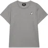 Dalix Womens Heartly Ghost Lightweight High Waisted Tee In Gray
