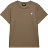 Dalix Womens Heartly Ghost Lightweight High Waisted Tee In Brown