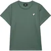 Dalix Womens Heartly Ghost Lightweight High Waisted Tee In Green