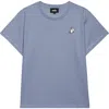 Dalix Womens Heartly Ghost Lightweight High Waisted Tee In Blue