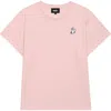 Dalix Womens Heartly Ghost Lightweight High Waisted Tee In Pink