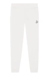Dalix Womens Heartly Ghost Midweight Fleece Jogger Pant In White