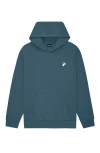 Dalix Womens Heartly Ghost Midweight Fleece Relaxed Hooded Sweatshirt In Blue