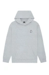 Dalix Womens Heartly Ghost Midweight Fleece Relaxed Hooded Sweatshirt In Gray