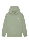 Dalix Womens Heartly Ghost Midweight Fleece Relaxed Hooded Sweatshirt In Green