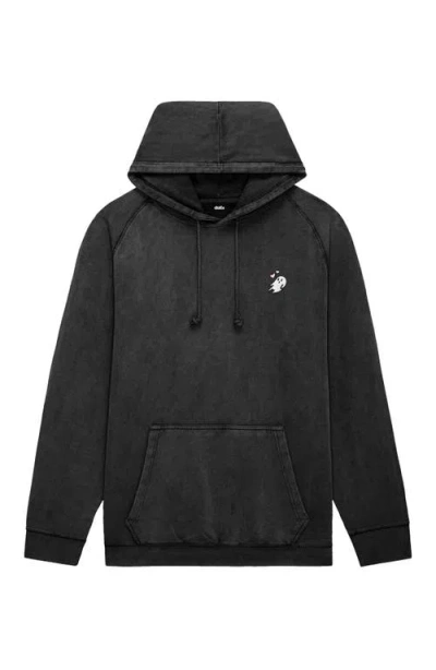 Dalix Womens Heartly Ghost Mineral Washed Hoodie