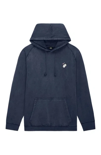 Dalix Womens Heartly Ghost Mineral Washed Hoodie