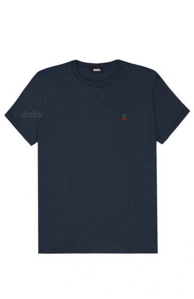 Dalix Womens Lil Cherry Jersey Tee In Blue