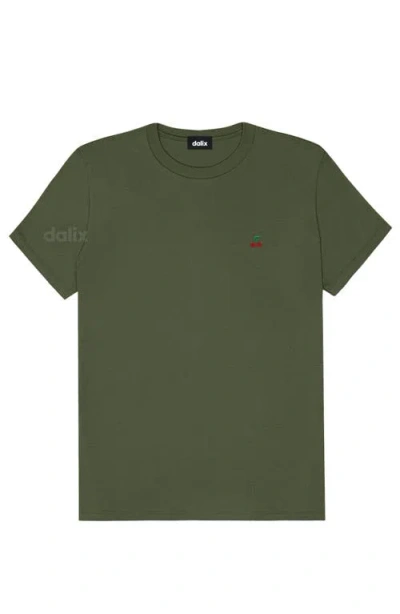 Dalix Womens Lil Cherry Jersey Tee In Green