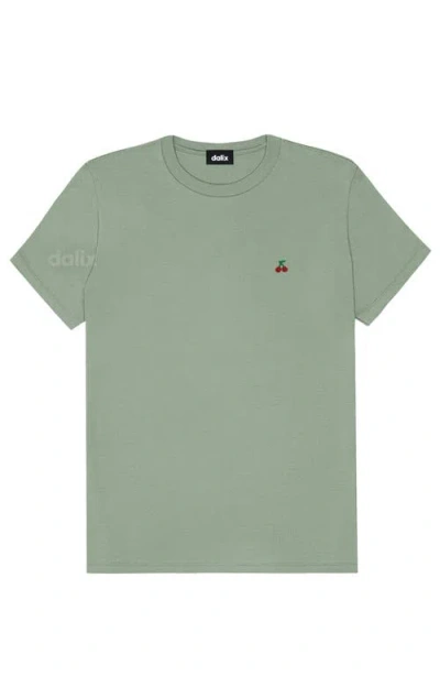 Dalix Womens Lil Cherry Jersey Tee In Green
