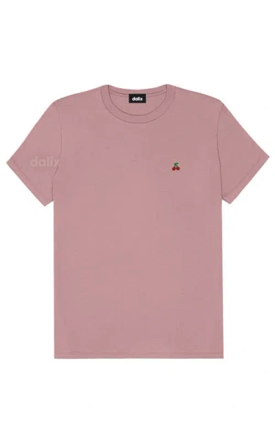Dalix Womens Lil Cherry Jersey Tee In Pink