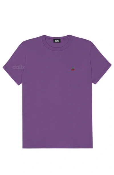 Dalix Womens Lil Cherry Jersey Tee In Purple