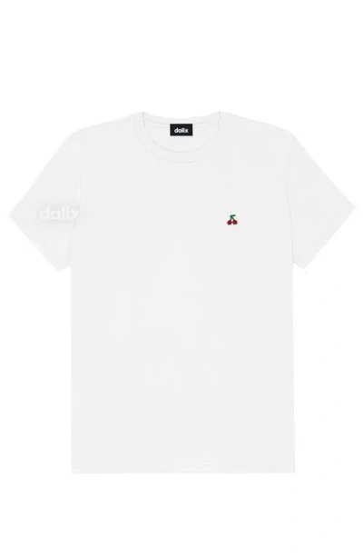Dalix Womens Lil Cherry Jersey Tee In White
