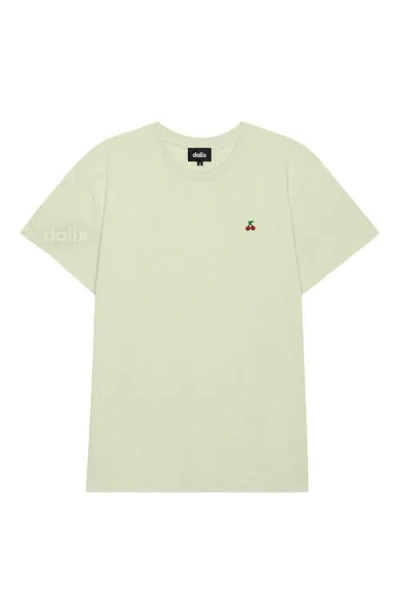 Dalix Womens Lil Cherry Lightweight Everyday Tee In Green
