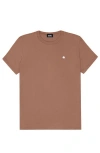 Dalix Womens Lil Flower Lightweight Jersey Tee In Brown
