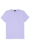 Dalix Womens Lil Heart Jersey Relaxed Tee In Purple