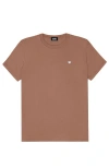Dalix Womens Lil Heart Jersey Relaxed Tee In Brown