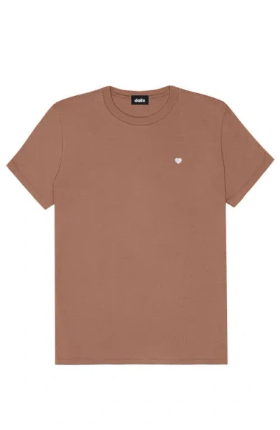 Dalix Womens Lil Heart Jersey Relaxed Tee