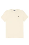 Dalix Womens Lil Heart Jersey Relaxed Tee In Brown