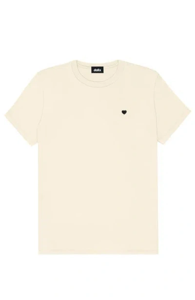 Dalix Womens Lil Heart Jersey Relaxed Tee In Brown