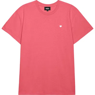 Dalix Womens Lil Heart Lightweight Everyday Tee In Orange