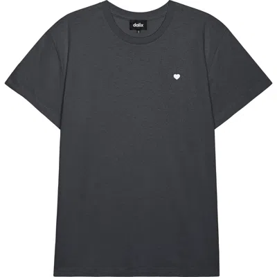 DALIX DALIX WOMENS LIL HEART LIGHTWEIGHT EVERYDAY TEE