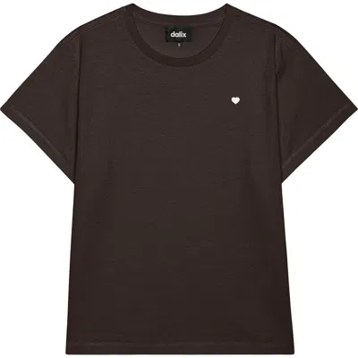 Dalix Womens Lil Heart Lightweight High Waisted Tee